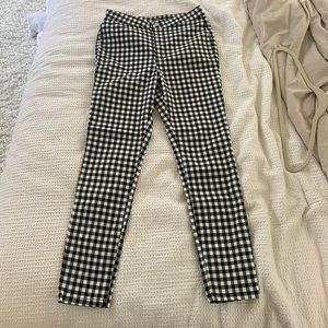 Free People Gingham Plaid Pants